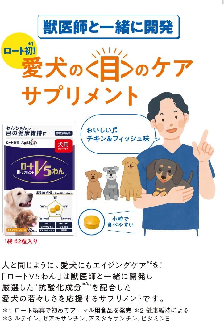 Rhoto 欒敦 V5 狗用 護目素 62粒