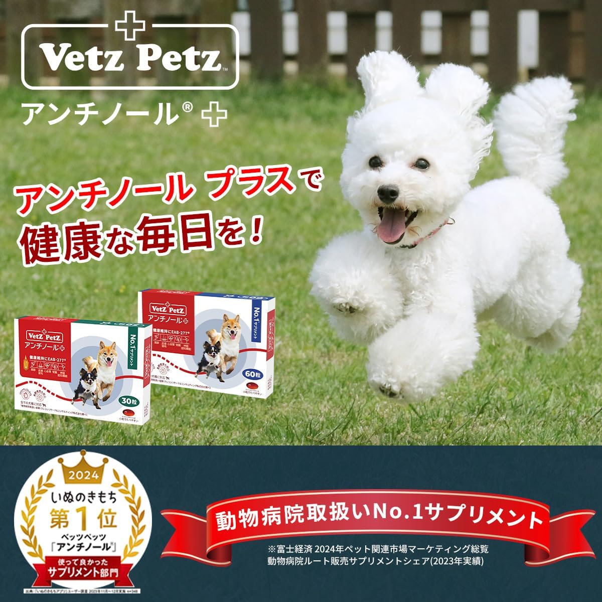 Vetz Petz ANTINOL PLUS 高齡狗 健康保健素 (狗用) (30粒)