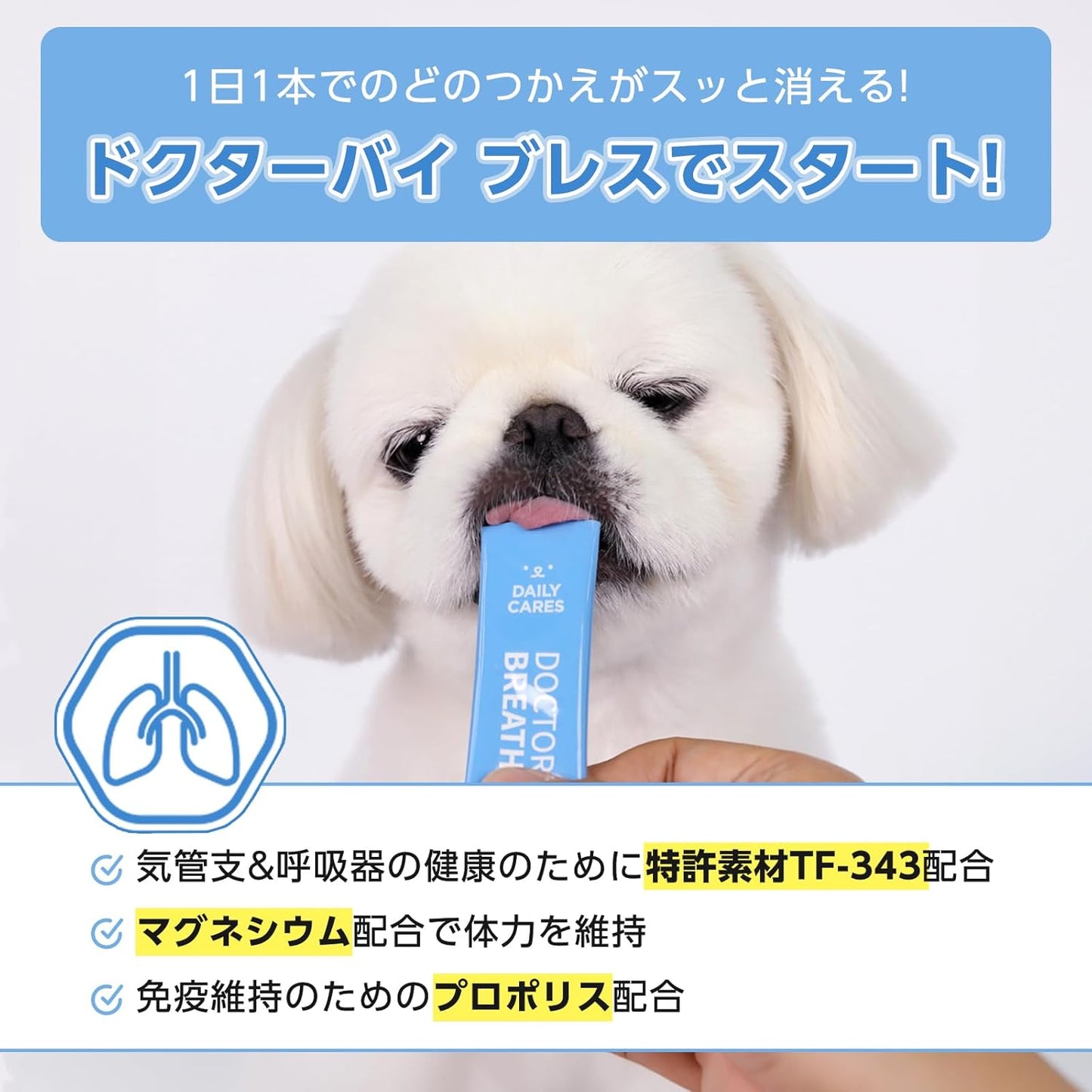 Doctor By Breath 狗用 氣管敏感咳嗽保護素液 30支
