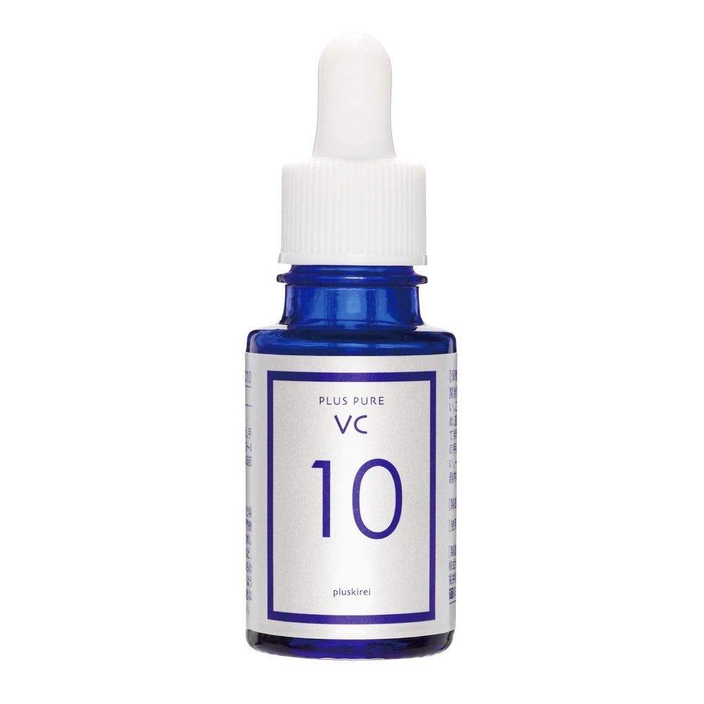維生素 C 精華液 Pluskirei Plus Pure VC10 含有 10% 純維生素 C 的兩性精華液(10mL 約 1 個月)