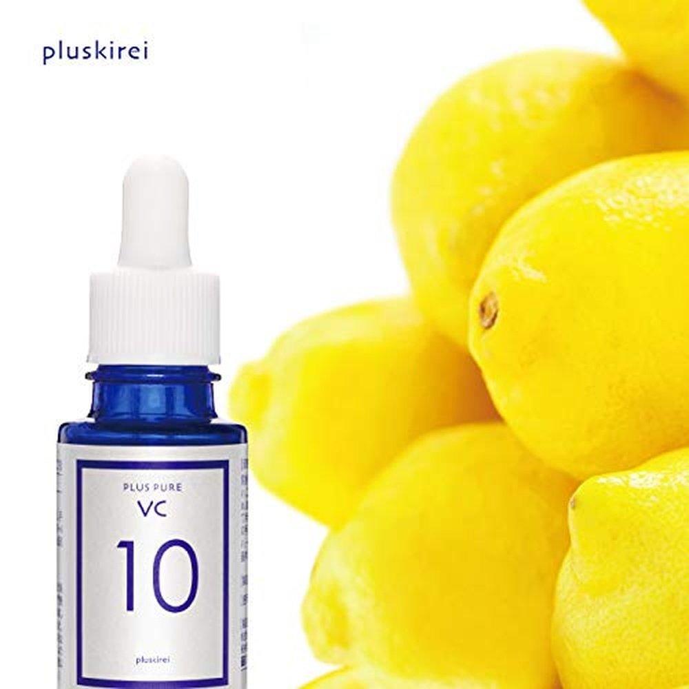 維生素 C 精華液 Pluskirei Plus Pure VC10 含有 10% 純維生素 C 的兩性精華液(10mL 約 1 個月)