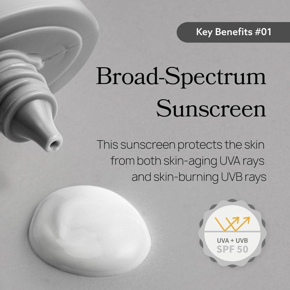 Davida 零完成提亮防曬霜 SPF 50+ PA++++,韓國官方產品,韓國防曬霜,非化學防曬霜,防 UVA 和 UVB,無香型,50 毫升