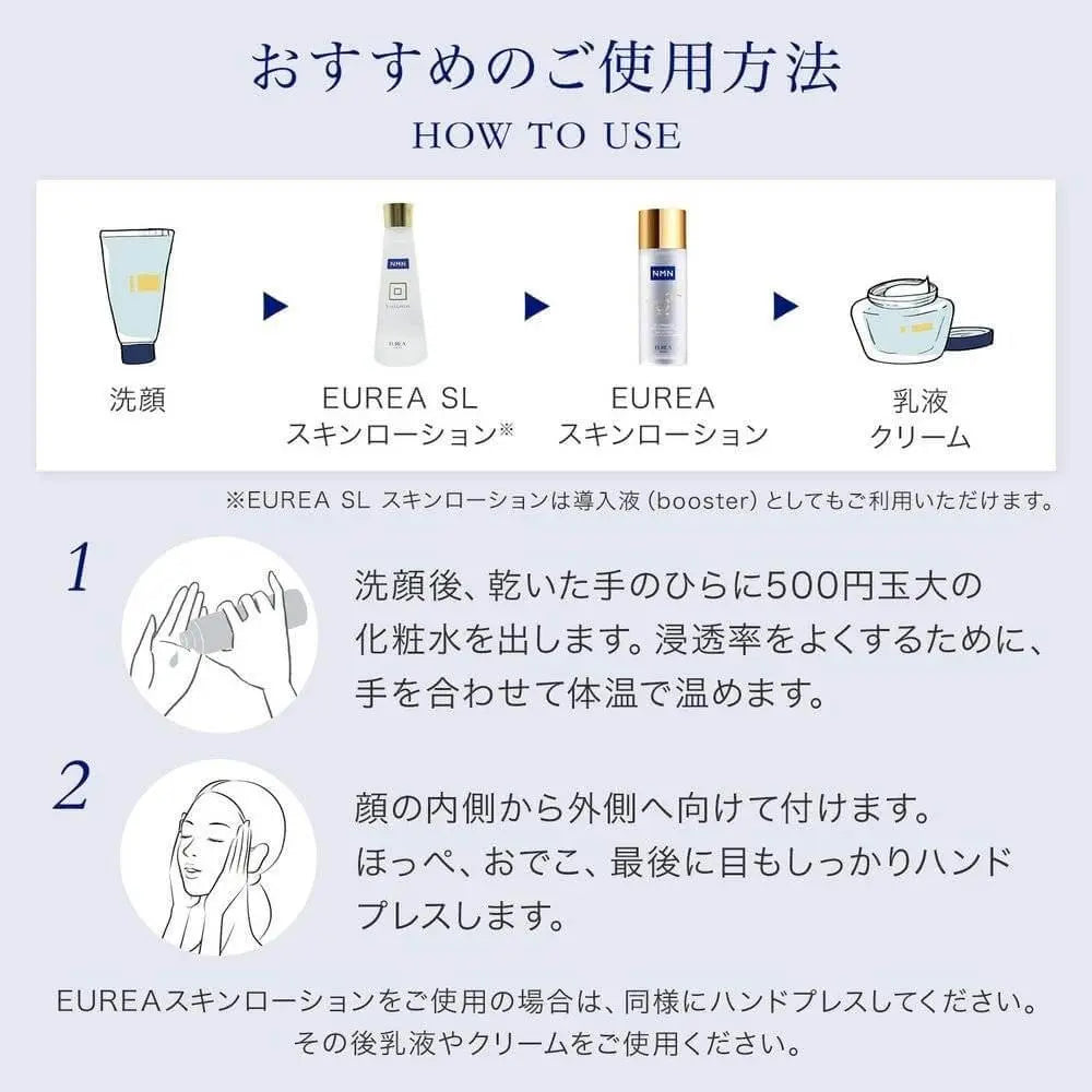 官方 EUREA NMN 護膚乳液 SUPER LEVURE 150ml / 高濃度 NMN + 含酵母 抗衰老護理乳液精華 日本製造 禮品