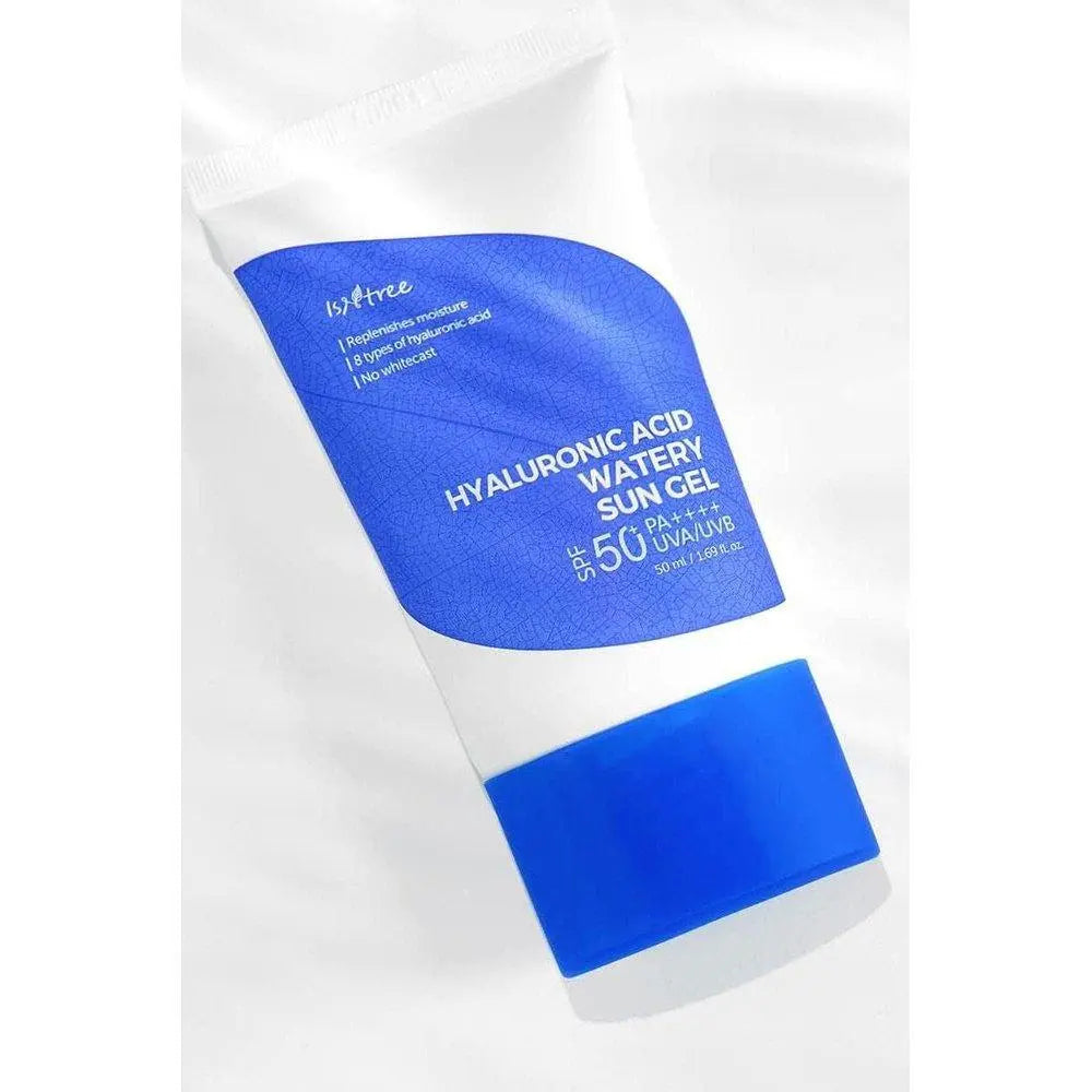 IS&TREE 透明質酸水潤防曬凝膠 SPF 50+ PA++++ 50 毫升(1.69 液量盎司),8 種透明質酸,強效防護 UVA 和 UVB 射線,無白色殘留,珊瑚友好,非納米防曬霜