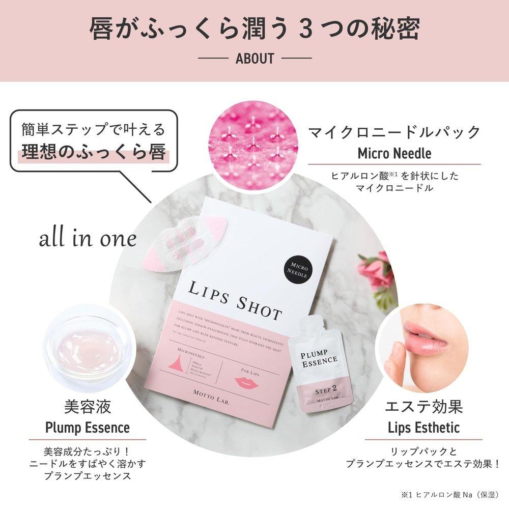 【官方】Lipshot微針針貼唇膜唇部護理精華透明酸唇膜保濕(1片)