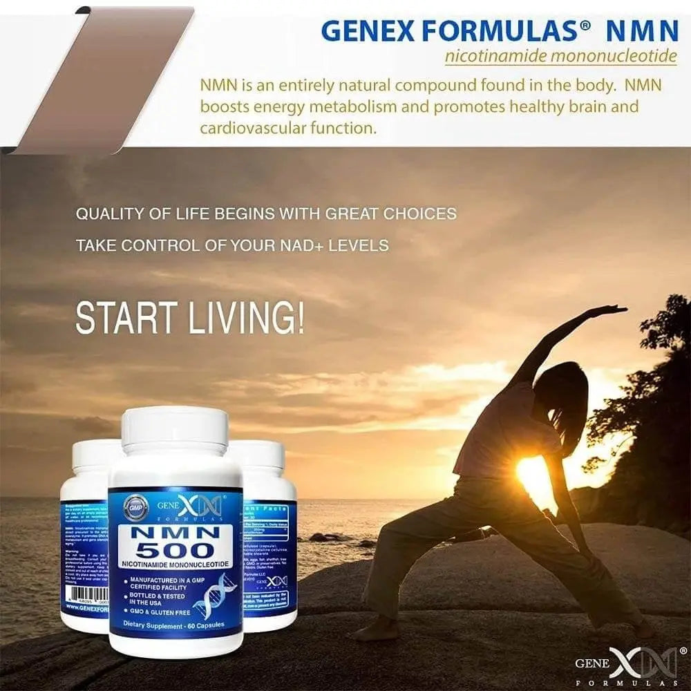 NMN500 補充劑 15000 毫克(每天 500 毫克)60 片 高配方 99% 純度 美國製造 GMP 認證 無麩質 無基因改造成分