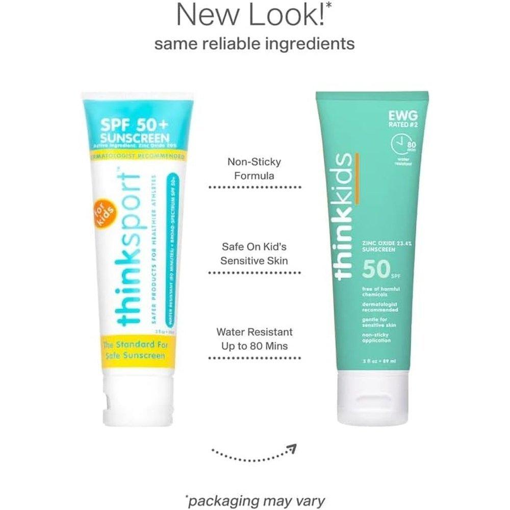 Thinksport 兒童安全防曬乳 SPF 50+(3 盎司)