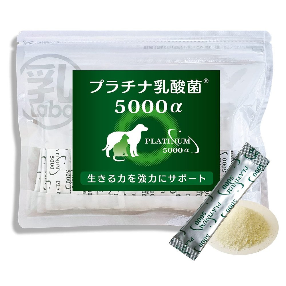 乳酸菌實驗室官方狗貓乳酸菌補充劑白金乳酸菌5000α（30袋）寵物補充劑便秘免疫腸道調節口腔護理眼睛分泌物