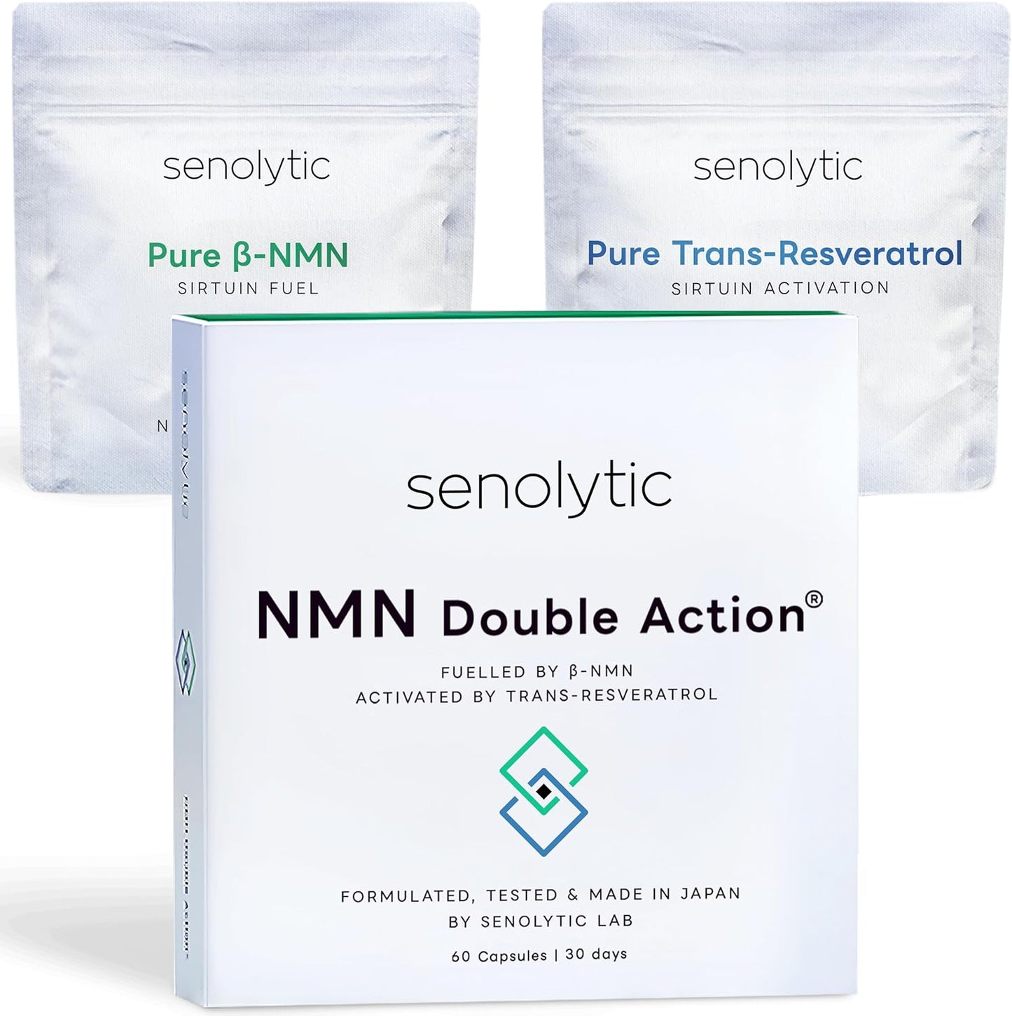 Senolytic NMN Double Action, made in Japan, 60 capsules