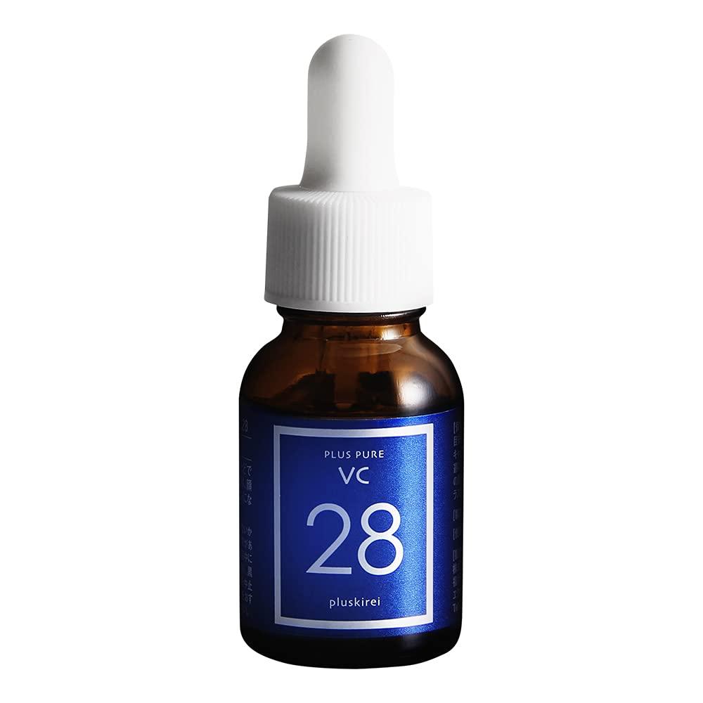 維生素 C 精華液 Pluskirei Plus Pure VC28 含有 28% 純維生素 C 的兩性精華液（12mL，約 1 個月的用量）