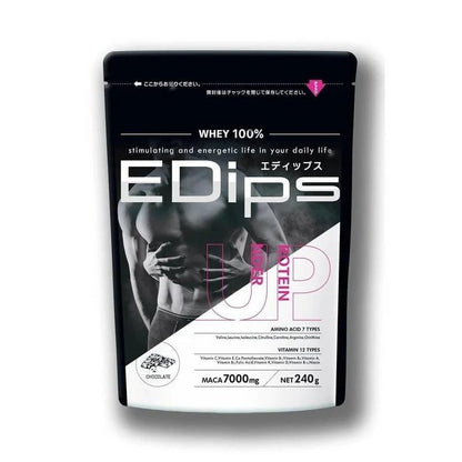 EDips Under Protein Maca 7,000mg 巧克力口味 流行的男性能量缺乏精氨酸瓜氨酸鳥氨酸含有 12 種維生素