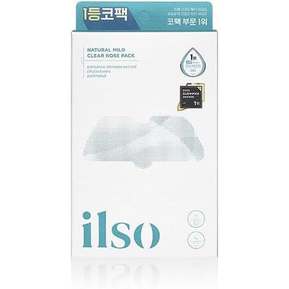 ILSO ILSO 天然溫和清鼻膜 NATURAL MILD CLEAR NOSE PACK 黑頭毛孔鼻膜 皮脂毛孔面膜 韓國化妝品 Hankos