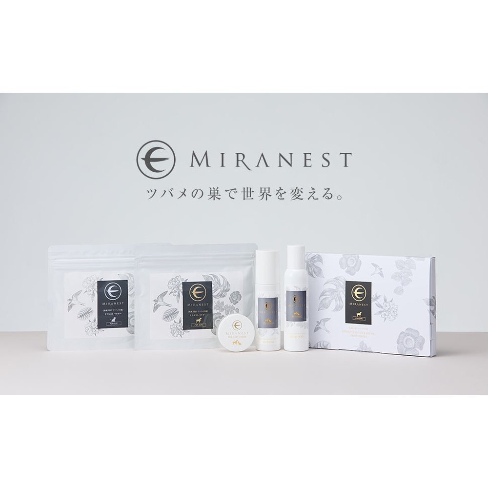 MIRANEST 貓用香松補充品 - MIRANEST 粉末 | 寵物皮毛護理粉 金絲燕窩 健康成分 膠原蛋白 糖鍊 含唾液酸 保濕 無麩質 天然無添加劑 鰹魚味 國產 1 包 100g BI-SU