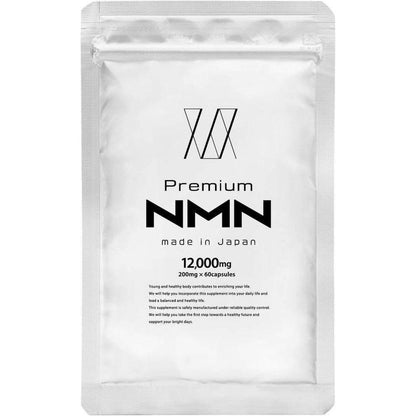 日本節目熱門話題 NMN 補充劑 12,000mg 60 片（1 片 200mg） 30 天供應 日本製造 100% 純度 國內 GMP 認證廠 補充劑 βNMN Premium NMN