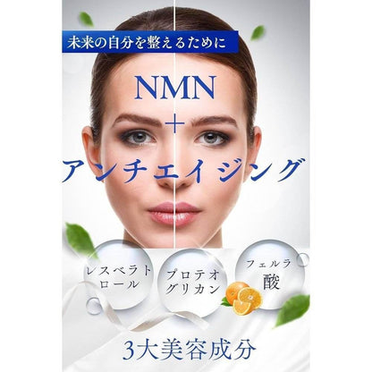 NMN 12000mg（2片400mg） 補充 日本製造 高純度 99.9% GMP認證工廠 白藜蘆醇 阿魏酸 耐酸膠囊 營養功能食品