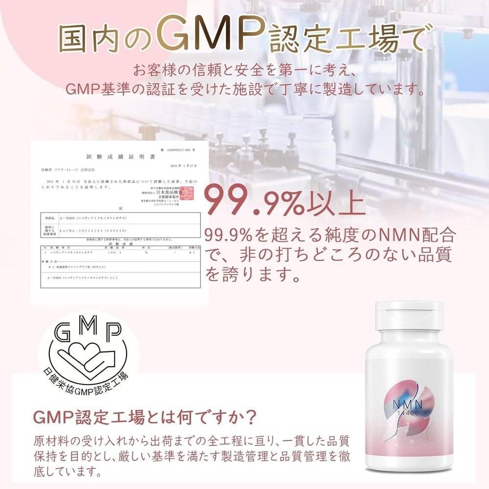 NMN補充劑14400mg（1片240mg）高純度99%以上白藜蘆醇膠原蛋白NAD+輔酶Q10 60粒膠囊國內GMP認證工廠Vanoble