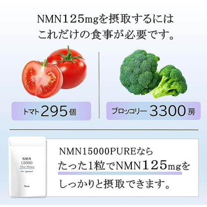 NMN 15000 1 片 125mg x 120 片 國產 純度 100 β 型 耐酸 GMP 不含氧化鈦