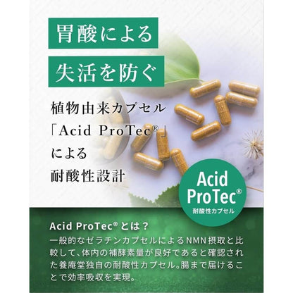 阿部養庵堂薬品 養庵堂 NMN 18000 Pre-mother NMN總量18,000mg 國產99.9%純度N-Pro 耐酸膠囊 長效配方