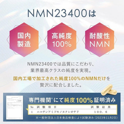 NMN 補充劑 23400mg（1 片 260mg） 日本製造 高純度 100% 90 粒膠囊 GMP 認證工廠 無著色劑 耐酸 LaboTech-pH