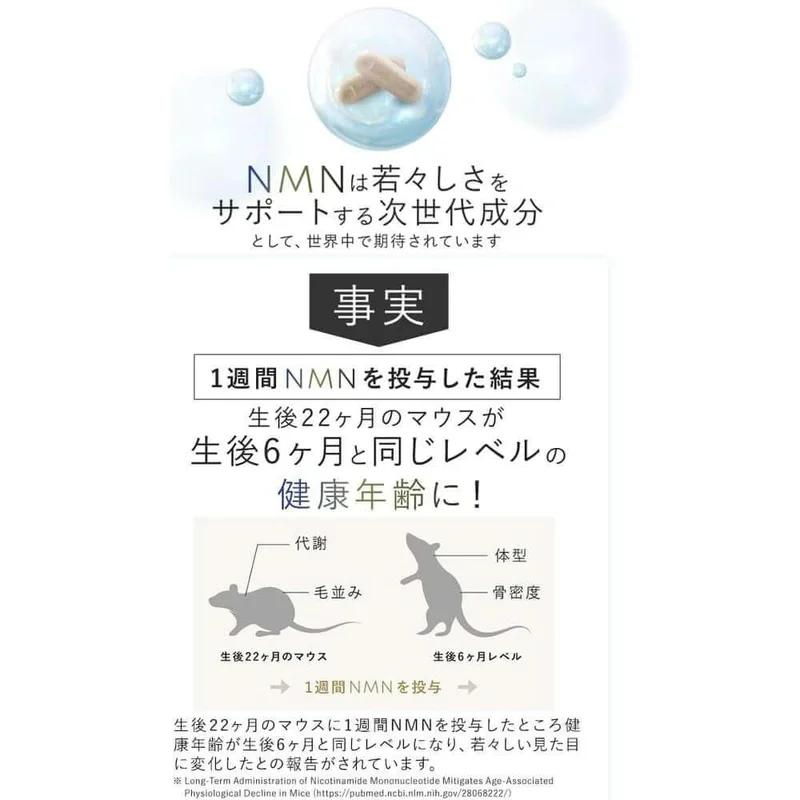 NMN 補充劑 Perfect NMN Perfect NMN 每天 3 片 507 毫克 日本製造