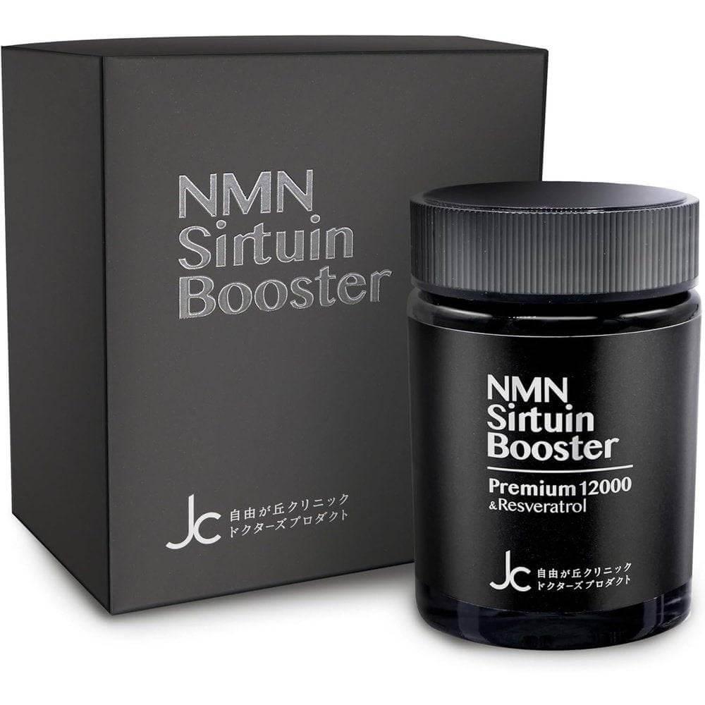 自由之丘診所監製 NMN Sirtuin Booster 12000mg GMP 認證工廠 日本製造 高純度 99% 以上 含白藜蘆醇和輔酶 Q10 120 粒/30 天供應量