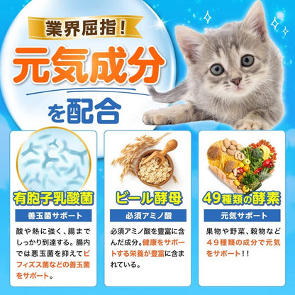 PETLINKMORE 日本製造 乳酸菌寵物補充劑 貓用 30天分）