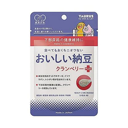 Taurus 寵物狗/貓補充劑美味納豆蔓越莓加 30 克