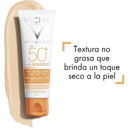 Vichy Ideal Soleil Cream 皮革完美霜 SPF 50+ 防曬霜 - 50 毫升臉部保護