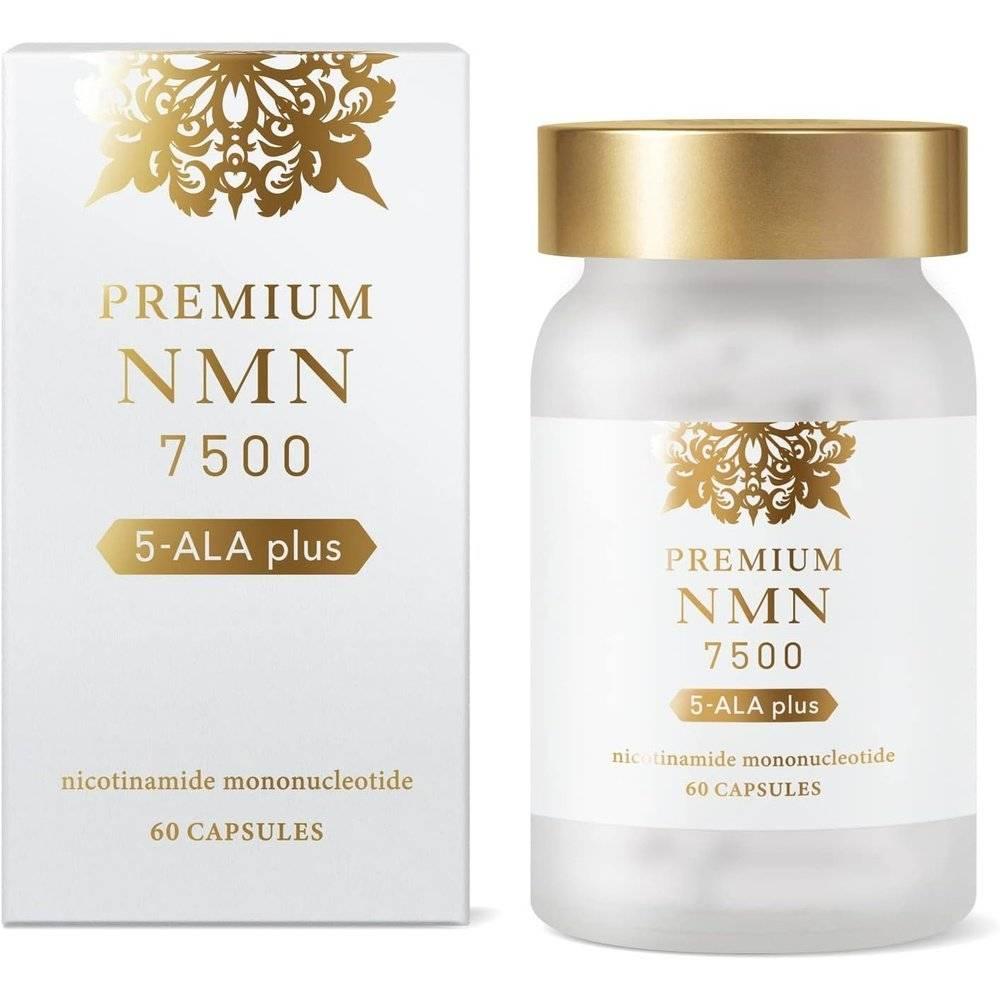 premium NMN 7500 NMN 高組合 7500mg 5-ALA 胎盤素 白藜蘆醇 蝦紅素 透明質酸 日本製造 60 粒 高純度 100% 國內 GMP 認證廠